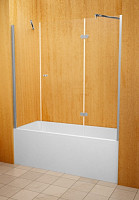 Шторка для ванны Avek Standart A 10453, 1800х1500, прозрачное стекло 6мм, профиль хром от Водопад  фото 1
