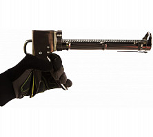 Пистолет для герметика Fit 14231 полукорпусной усиленный хромированный, зубчатый шток от Водопад  фото 3