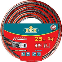 Поливочный шланг Raco Premium 40300-3/4-25_z01 3/4", 35 атм, пятислойный, усиленный двумя слоями армирования, 25 м от Водопад  фото 1