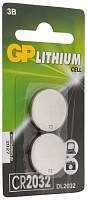 Литиевая дисковая батарейка GP Lithium GP CR2032-2CRU2 20/1200 2 шт. блистер от Водопад  фото 2