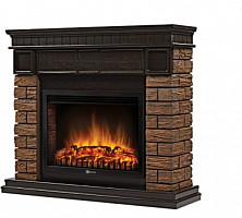 Портал ElectroLux Firelight Bricks Wood 25 НС-1287017 камень темный, шпон венге от Водопад  фото 3