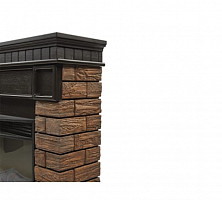 Портал ElectroLux Firelight Bricks Wood 25 НС-1287017 камень темный, шпон венге от Водопад  фото 5