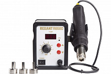 Паяльная станция Rexant R858D 12-0714 (термофен) термовоздушная, цифровая, 100-500°C, LED дисплей от Водопад  фото 1