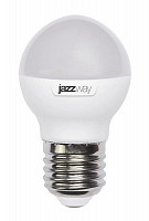 Лампа светодиодная JazzWay PLED-SP, 2859631A, 9 Вт, G45 шар 3000 К, теплый белый, E 27, 820 Лм от Водопад  фото 1