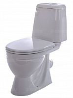 Унитаз-компакт Sanita Идеал WC.CC/Ideal/2-DM/WHT.G/S1 Комфорт белый S1 с сиденьем микролифт от Водопад  фото 1