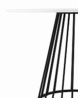 Стол обеденный StoolGroup Ливерпуль 110х110, столешница мраморного цвета, ножка черная от Водопад  фото 3