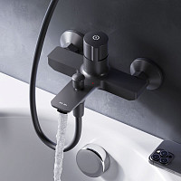 Смеситель для ванны и душа Am.Pm X-Joy TouchReel F85A10522 черный от Водопад  фото 3