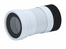 Гофрированная раздвижная фановая труба Ани-пласт K718R D110 L280-550 мм, с черной манжетой