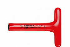 Ключ торцовый Knipex KN-980519 с Т-образной ручкой, электроизолированный 300 мм от Водопад  фото 1
