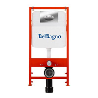 Комплект Belbagno CZR-2462-TH-TOR/CZR-870-SC/BB026/BB051CR инсталляция, унитаз, сиденье микролифт, кнопка смыва от Водопад  фото 2