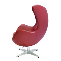 Кресло Bradex Egg Chair красный, натуральная кожа от Водопад  фото 3