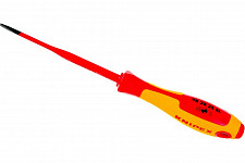 Отвертка Knipex KN-982035SL, 202 мм 1000 V для винтов с шлицевой головкой тонкая от Водопад  фото 1