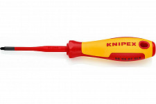 Отвертка Knipex KN-982502SLS, 212 мм 1000 V тонкая диэлектрическая PlusMinus Pozidriv от Водопад  фото 1