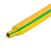 Термоусаживаемая трубка HLT 084-15-83 8/4 ТУТ (ТТУ) желто-зеленая, 100 м/упак от Водопад  фото 1
