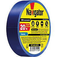 Изолента Navigator NIT-A19-20/B 71114 ПВХ 19мм (рул.20м) син. от Водопад  фото 2