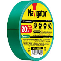 Изолента Navigator NIT-A19-20/G 71113 ПВХ 19мм (рул.20м) зел. от Водопад  фото 2