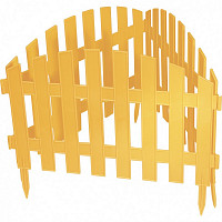 Забор декоративный Palisad "Винтаж", 65010 28х300 см, желтый от Водопад  фото 1