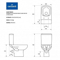 Унитаз-компакт Cersanit Colour S-KO-COL011-3/5-COn-DL-w безободковый с сидением микролифт от Водопад  фото 2