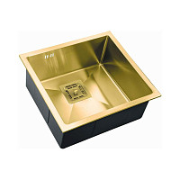 Мойка Zorg PVD SZR-4844 Bronze 480х440 1 чаша, нержавеющая сталь, цвет бронза от Водопад  фото 1