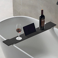 Полка для ванной Abber Stein AS1601MB, цвет черный матовый от Водопад  фото 1