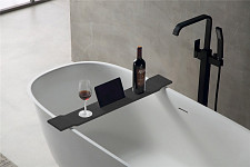 Полка для ванной Abber Stein AS1601MB, цвет черный матовый от Водопад  фото 2