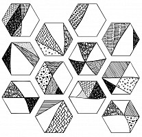 Керамогранит Itt Ceramic Comic Hexa 23,2 x 26,7 (кв.м.) от Водопад  фото 1
