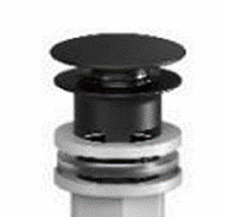 Донный клапан для раковины Am.Pm F0700P22 нажимной, черный от Водопад  фото 1